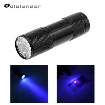 

9LED Ultraviolet Lamp 365nm 395nm LED UV Flashlight Ultraviolet Flashlight Torch Light Ultra Violet Flash Light 395nm Blacklight