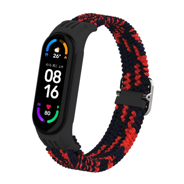 Strap For Mi Band 7/6/5/4/3 Wristband Replacement Weave Colorful Bracelet For Xiaomi Mi Band 7 5 6 Amazfit Band 5 Band 6