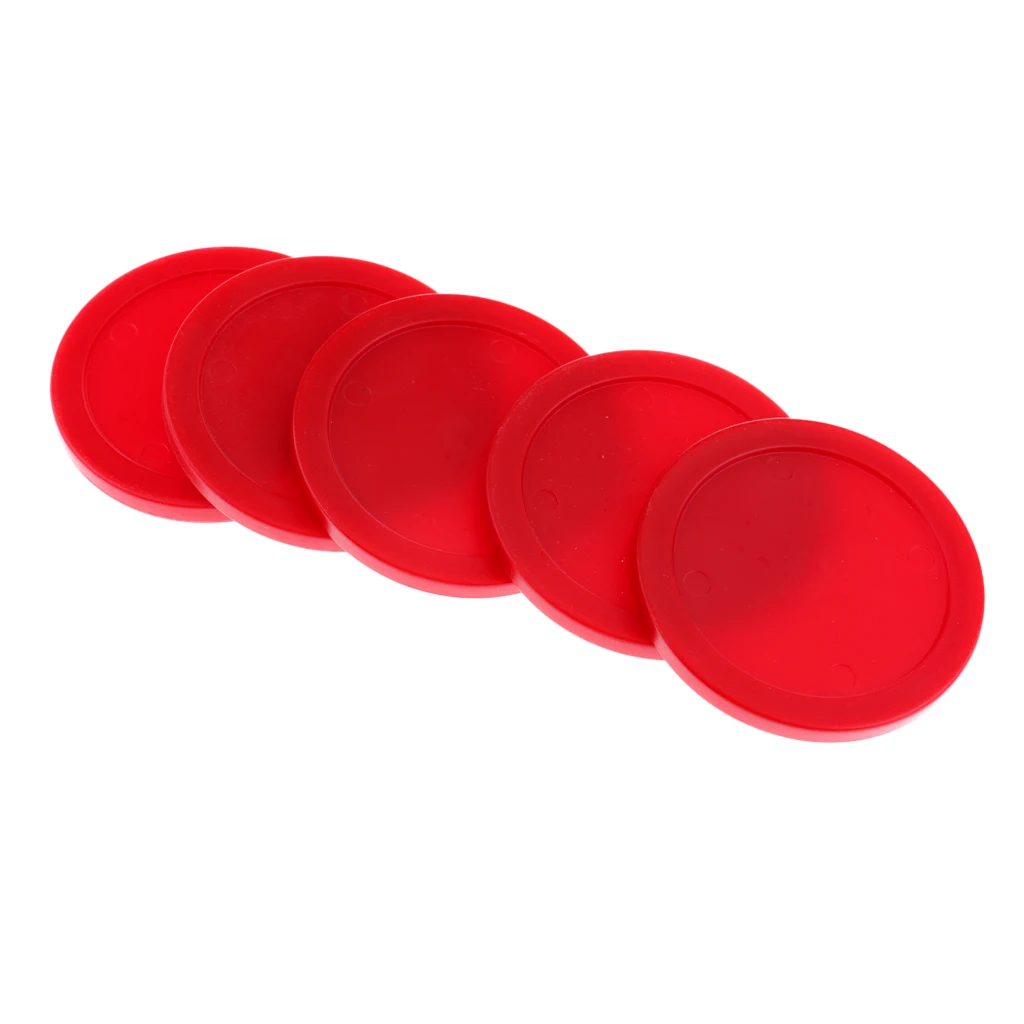 5 Pieces 62mm Air Hockey Replacement Pucks For Full Size Air Hockey Tables