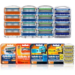 Replaceable blades Fit Gillette Fusion 5 Proglide Proshield Safety razor blade Shaving cassettes 5 layers stainless steel jilet Replaceable blades Fit Gillette Fusion 5 Proglide Proshield Safety razor blade Shaving cassettes 5 layers stainless steel jilet