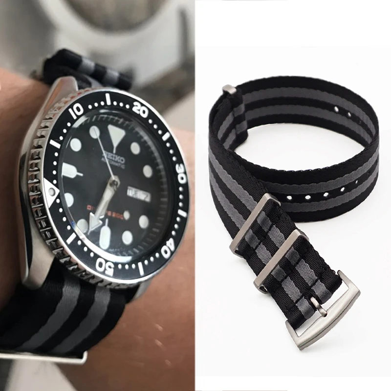 Для Omega Seamaster Реплика ремешок для часов 20 мм Высокое качество 22 в полоску ремень