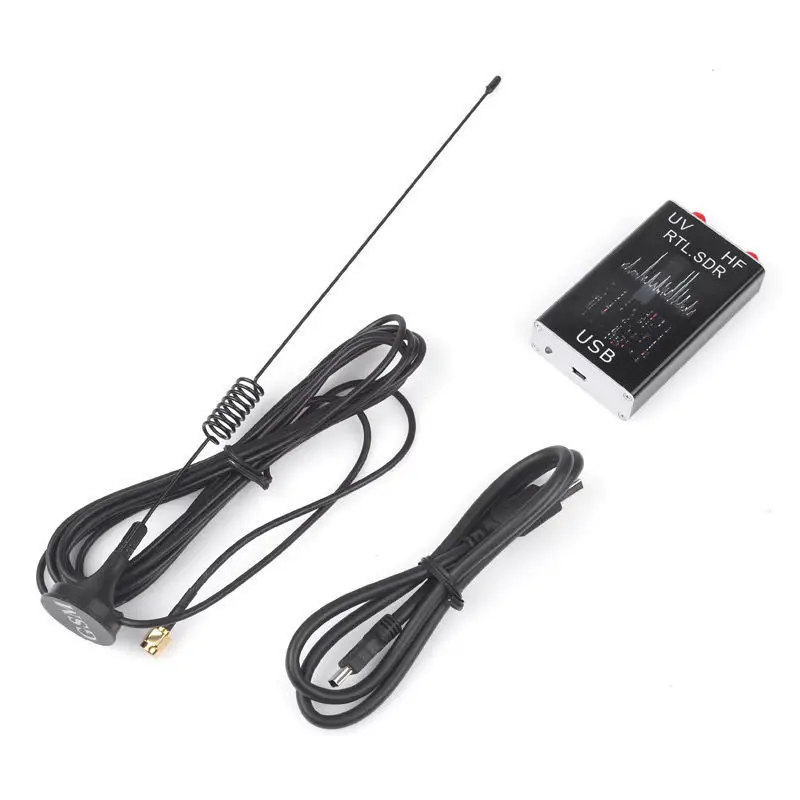 Goedkoop Hot 3C 100KHz 1.7GHz Volledige Band U V Hf RTL SDR Usb Tuner Ontvanger R820T + 8232 Radio Us
