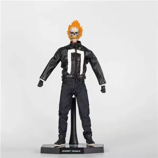[Funny] Очень крутая фигурка Ghost Rider светодиодный светильник Статуя Коллекционная модель фигурки из ПВХ игрушка детский подарок