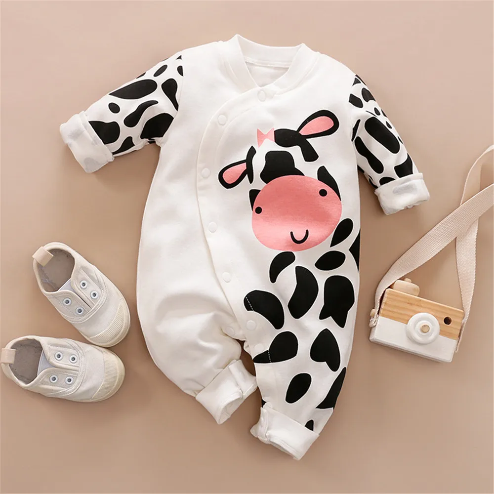 Prowow Fox Cartoon Baby Rompers 0-18M Baby Clothes For Newborns Cotton Cute Jumpsuit For Kids Boys Girls Children's Overalls Baby Bodysuits for boy