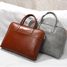 Женский портфель из натуральной кожи, сумки для компьютера, женские деловые сумки через плечо, Офисные Сумки, 14 дюймов, сумка для ноутбука, чехол