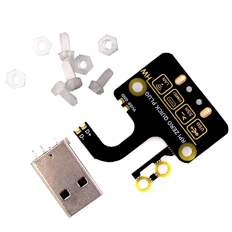 2 шт. Micro-Usb к Usb адаптеру типа A Плата расширения Usb Блок питания для Raspberry Pi Zero V1.3/Zero W Ethernet Quick Pl