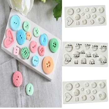 

Button Mould Sugarcraft Fondant Cake Icing Cutter Tool Silicone Cupcake Decor Home DIY