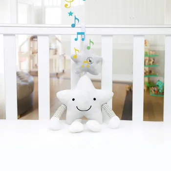 

Stroller Bed Hanging Pacify Toy Baby Five-pointed Star Music Rattle Bed Bell Pendant Plush Toys