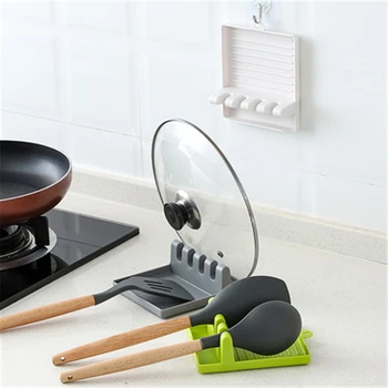 

Multifunction Kitchen Tool Spoon Rest Holder Organizer Spatula Holder Racks Kitchen Storage Mat Shelf