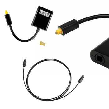 

Digital Optical Splitter 1 To 2 Audio Out Hub 5ft SPDIF Optical Fiber Cable