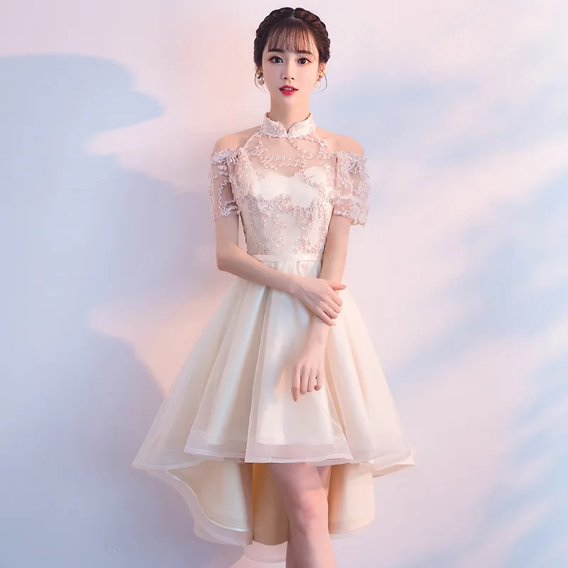 Champagne-Short-Wedding-Party-Women-Dress-Elegant-Banquet-Qipao-Oriental-Female-Slim-Prom-Cheongsam-Gowns-Vestido