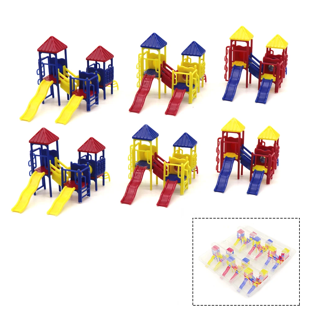 Ho scale construction toy  playground scale Slide Model Kids Slide for  outdoor scenery