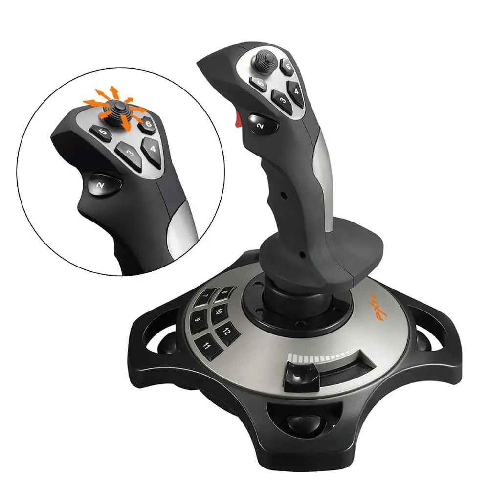 PXN 2113 Flight Stick Joystick Controller For PC 4 Axles