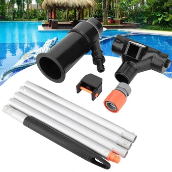 

Pool Vacuum Cleaner Swimming Pool Vacuum Jet 5 Pole Sections Suction Tip Connector Inlet Portable Detachable Cleaning Tools