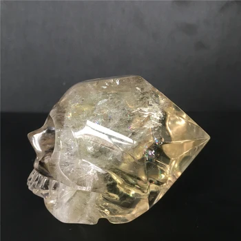 

Natural rainbow cranium citrine quartz crystal for sale Stones and crystals home decoration decorative crystal skulls