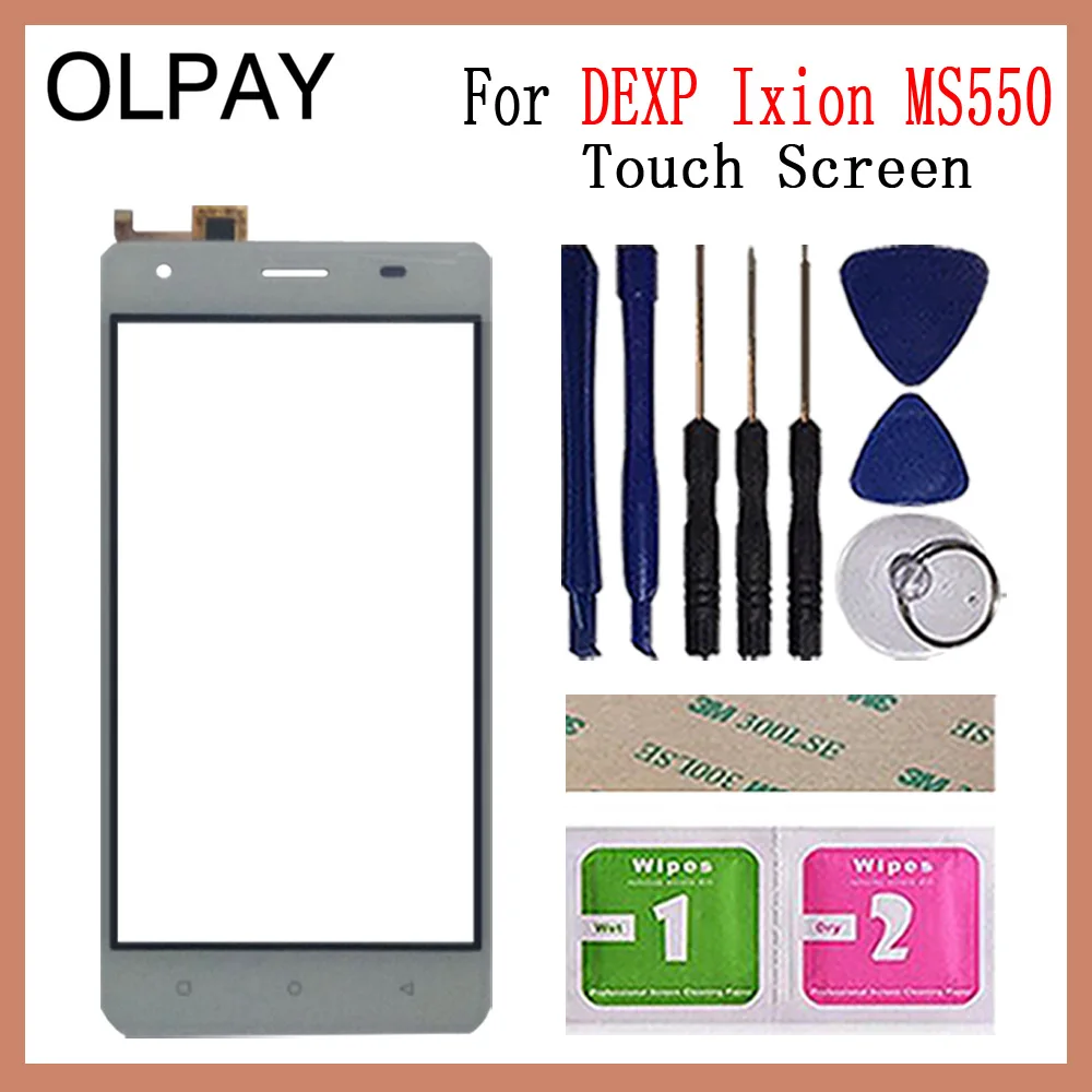 OLPAY 5," для MS550 сенсорный экран дигитайзер для DEXP Ixion MS550 Сенсорная панель Сенсорный экран сенсор Переднее стекло Бесплатный клей+ салфетки
