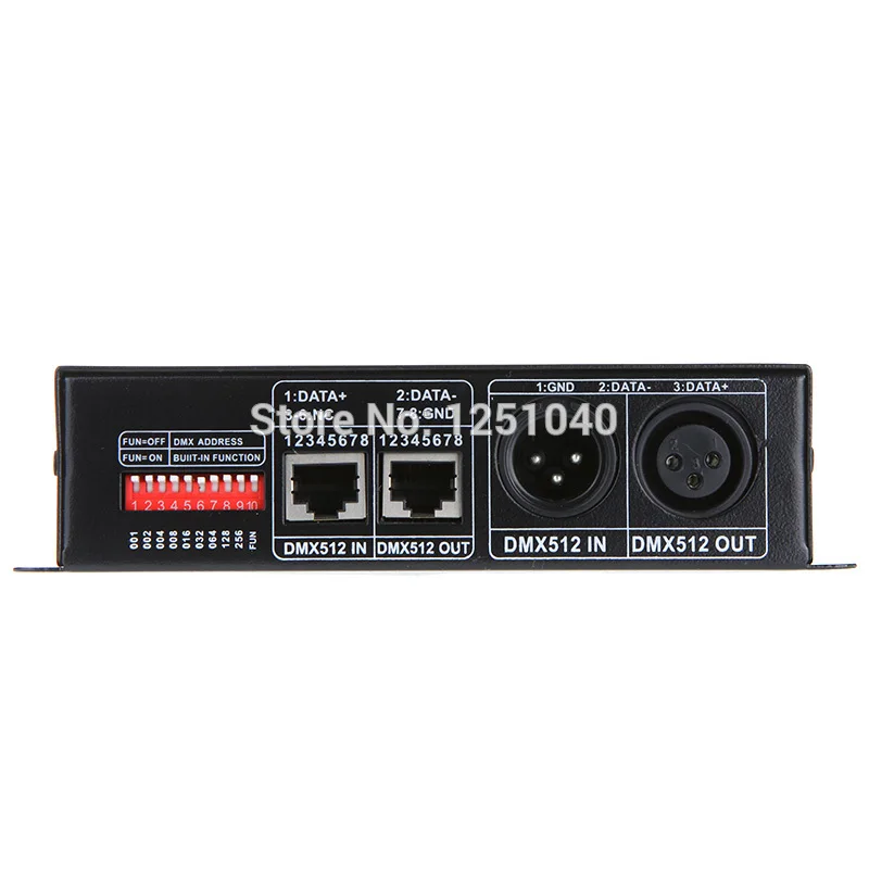 DC 12V 24V 4 канала DMX декодер светодиодный контроллер для RGB 5050 3528 Светодиодный