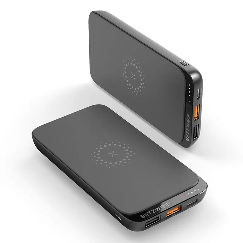 BlitzWolf BWP10 10000 мАч QC3.0 PD18W Power Bank 10 Вт Беспроводное зарядное устройство с 4 выходами для iPhone XS для выключателя для XIAOMI S10 S10 + BlitzWolf BWP10 10000 мАч QC3.0 PD18W Power Bank 10 Вт Беспроводное зарядное устройство с 4 выходами для iPhone XS для выключателя для XIAOMI S10 S10 +