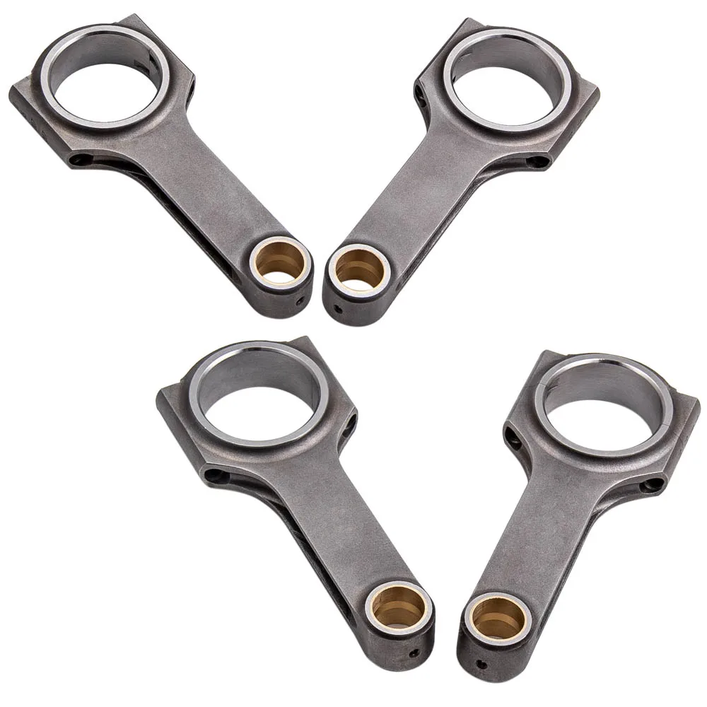 

4x Steel Forged Connecting Rods For Volvo B230 152mm Conrods TUV Shot Peen Crankshaft Piston Balanced Cranks