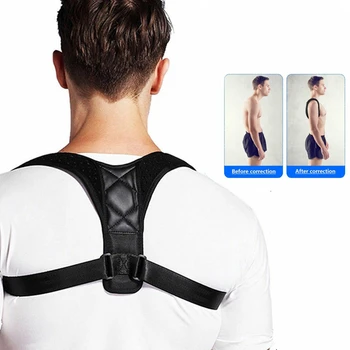 

Adjustable Back Posture Corrector Clavicle Spine Back Shoulder Lumbar Brace Support Belt Posture Correction Braces Supports Belt