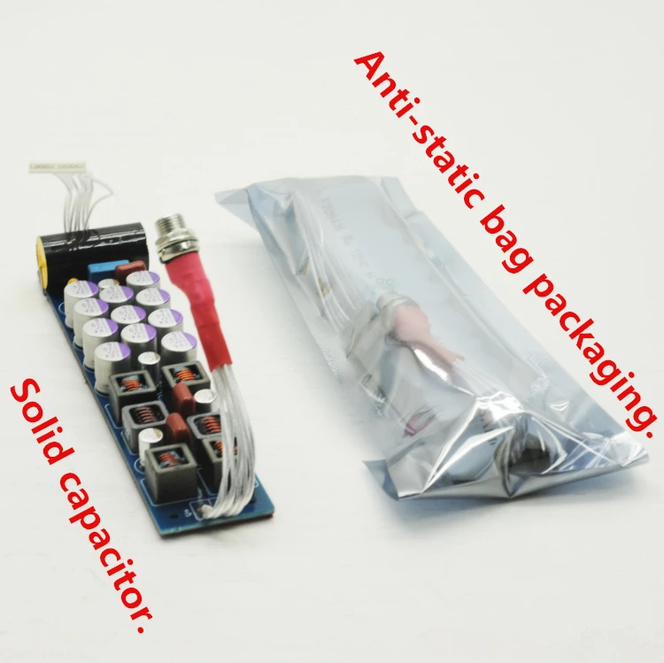 TeraDak Pro 선형 전원 공급 장치 변환 모듈 MAC MINI/Macbook/실버 도금 와이어 + 트리플 필터 사용 DIY DC12V