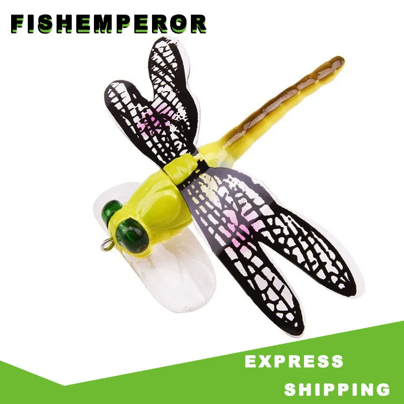 

Popper Fishing Floating hard Bait 70mm 6g Dragonfly Artificial Simulated Fly Fishing Lure Baits Bionic Water Surface Fly Insect