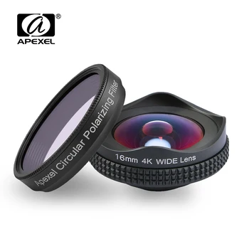 APEXEL Pro Kamera Objektiv Kit 16mm 4K Weitwinkel Objektiv  1
