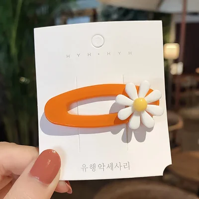 4 pcs orange 4 шт./компл. прелестные модные туфли Цвет милая детская юбка с рисунком "Подсолнух" заколка для волос заколка для прически косметический аксессуар - Color: 4 pcs orange