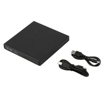 

Super Slim USB 2.0 External CD+-RW DVD+-RW DVD-RAM Burner Drive Writer For Laptop PC Black White Hot Promotion Drop Shipping