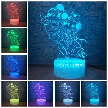 

Creative Action Mickey Minnie Mouse Rocket Cartoon Table Lamp 3D LED Night Light USB Charge Battery Powered Home Decor Child Toy
