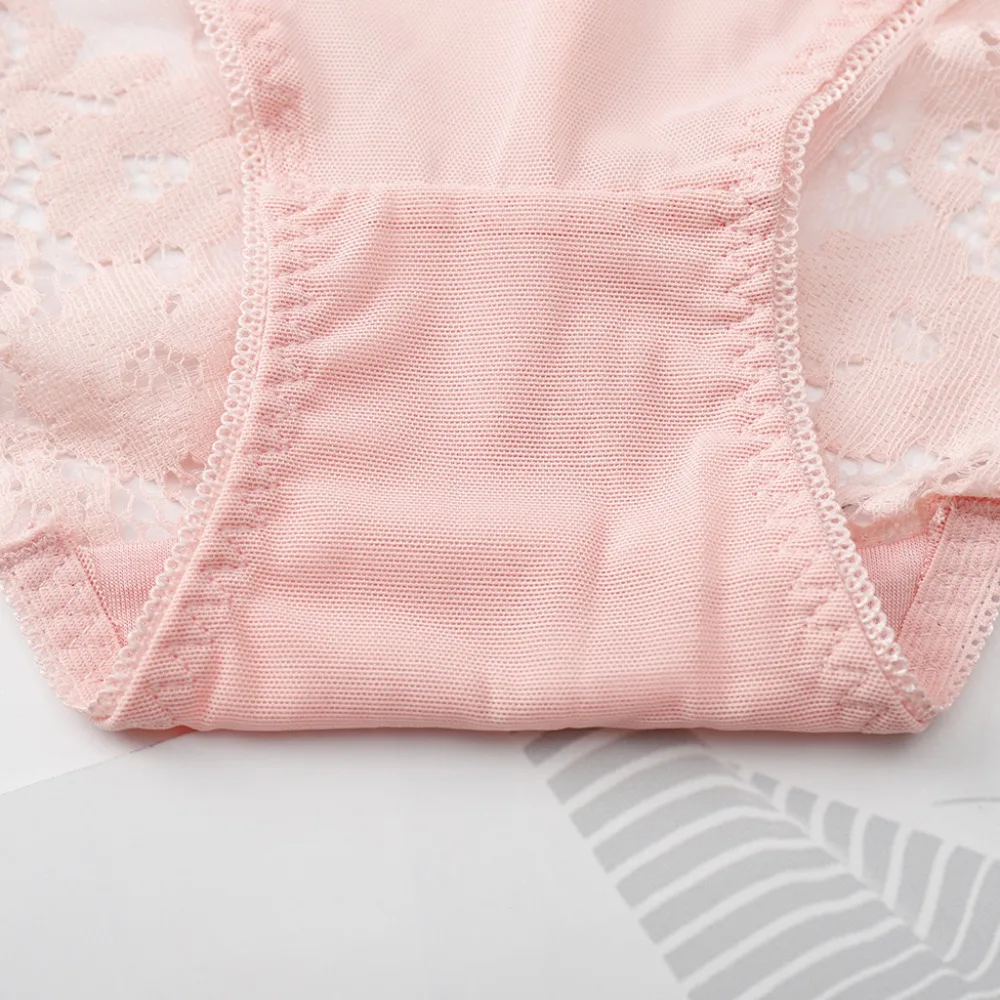 Women's underwear sexy lace high elastic ice silk underwear underwear women's breathable ladies waist underwear underwear 20N5 (9)