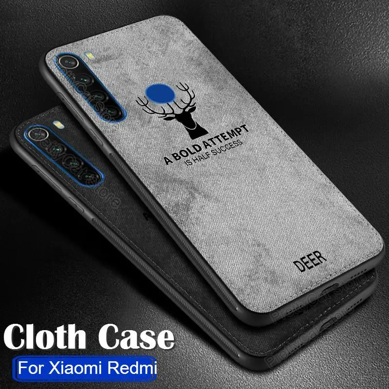Чехол с тканевой текстурой для Xiaomi Redmi Note 8 Pro 8T note9s чехол из ТПУ 9C 9A 8A 9s 9 Max Frabic Fundas |