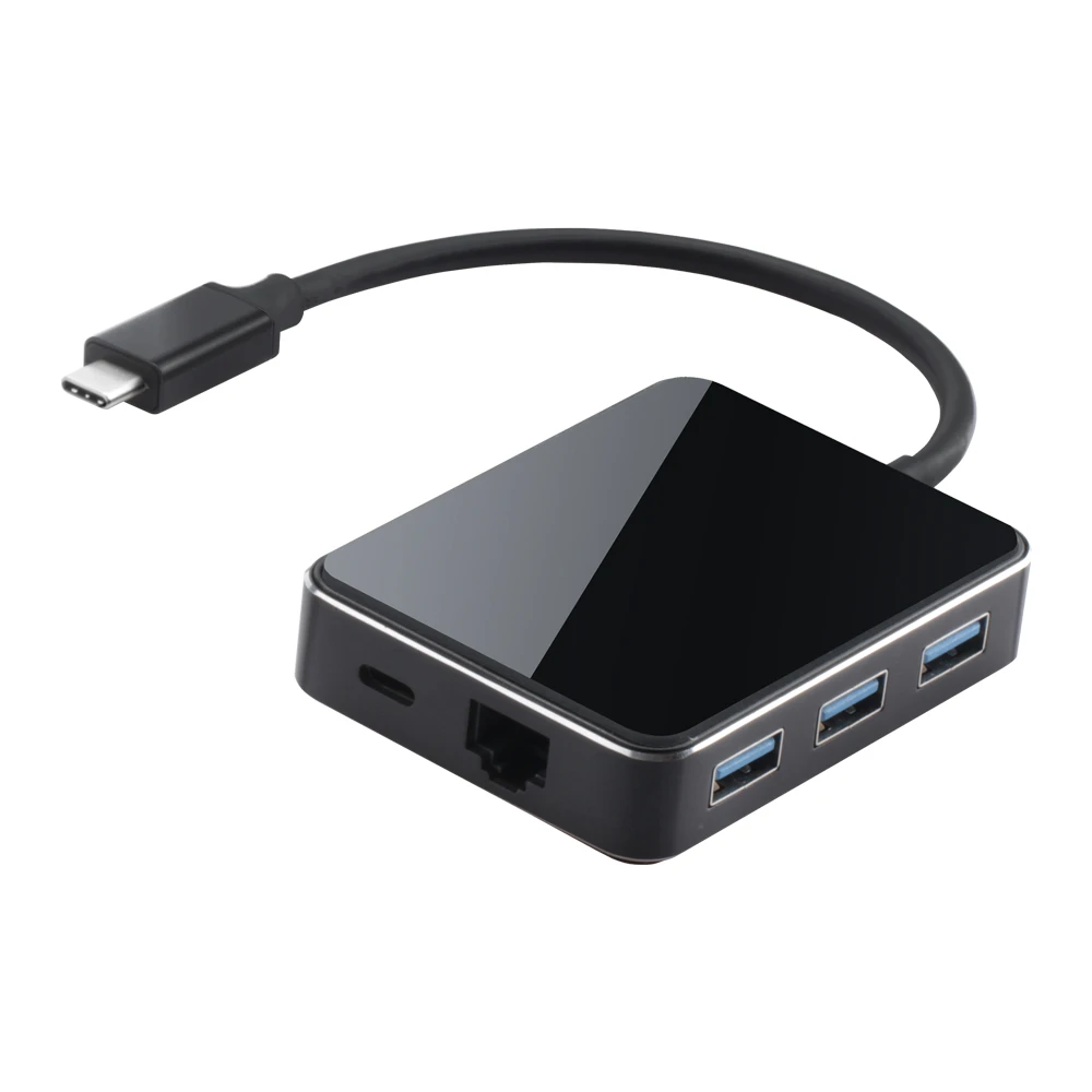 Концентратор USB Type C к HDMI 4K адаптер Thunderbolt 3 с RJ45 1000 Мбит/с VGA 3 USB 3,0 портов SD/TF кард-ридер для MacBook/Surface Pro