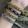 Chaînes byzantines acier inoxydable colliers Bracelets ensemble pour hommes femmes chaîne bijoux cadeaux déclaration 4MM 5MM 6MM 8MM USENSET ► Photo 2/6