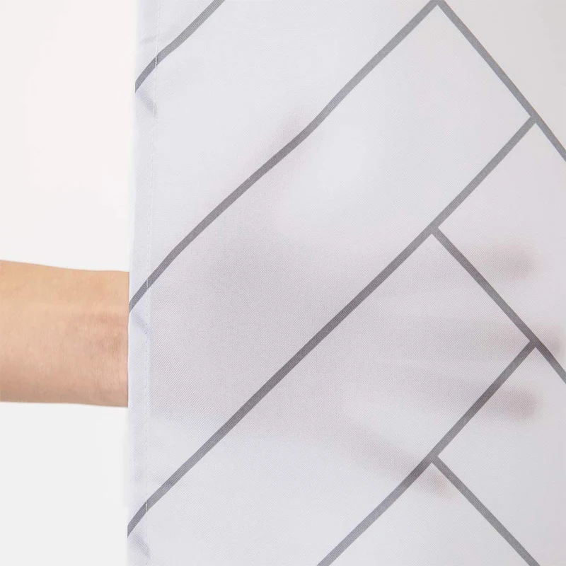 High Quality Geometry Waterproof Shower Curtains Easy Clean Moldproof Bathroom Shower Curtain Modern Bathroom Shower Curtain