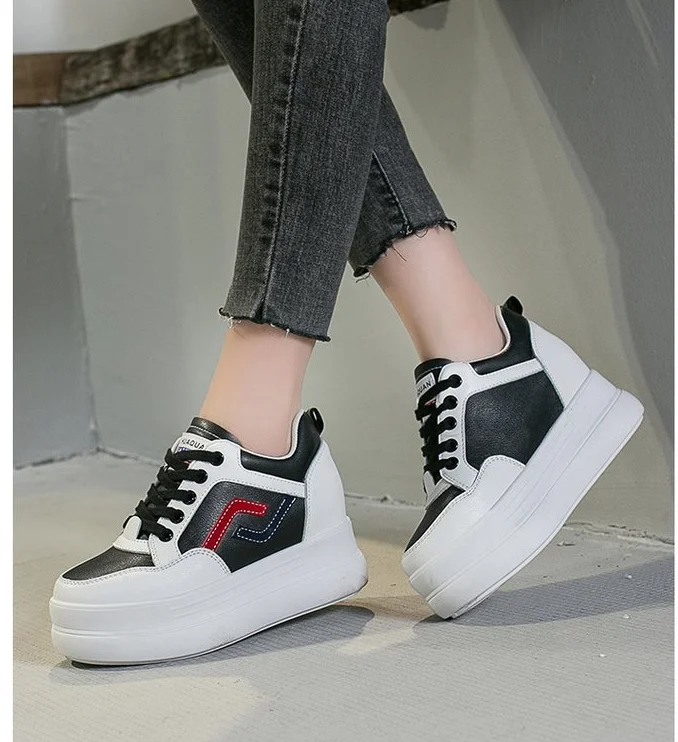 

Women Shoes Spring Platform Lace-up White Shoes Sneakers Women Tenis Feminino Casual Female Shoes Woman