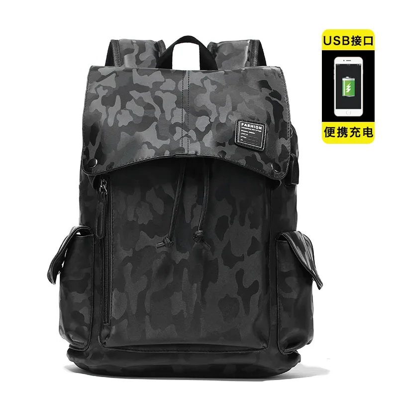 

Fashion travel backpack computer bag casual men's backpack Camo student bags