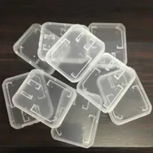 10 шт./лот прозрачный стандартный SD SDHC кошелек с отделами для Карт Коробка для хранения