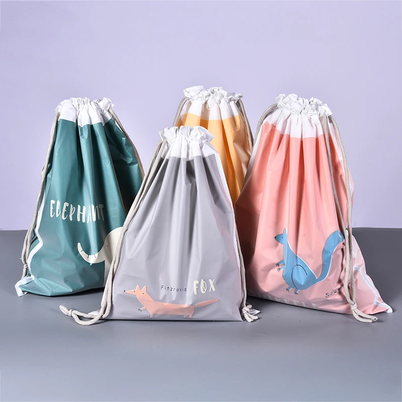 

Cute Cartoon Animal Kids Shoe Bag Portable Tote Drawstring Bag Organizer Dust Cover
