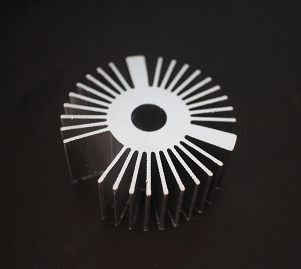 53*22mm Round Oxidation Sunflower Aluminum Heatsink for 1W/3W/5W LED Lamp