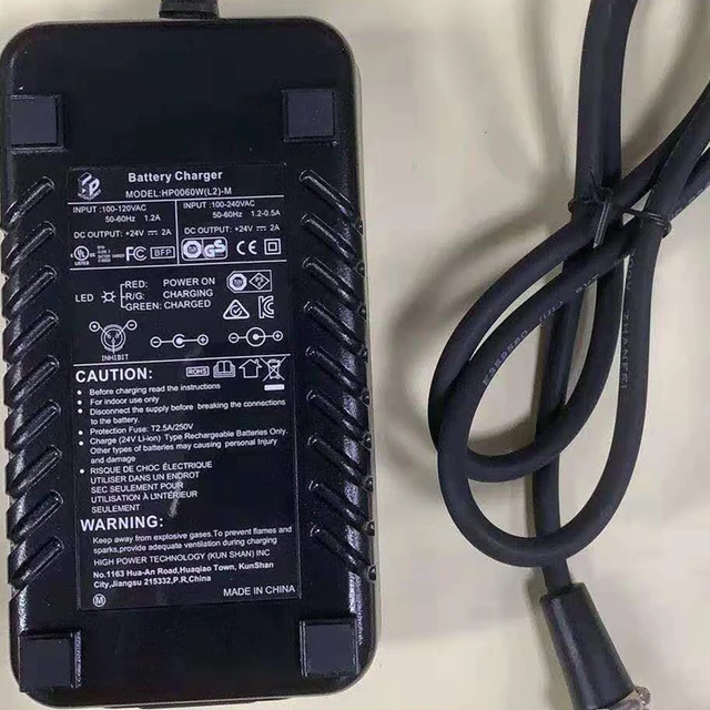 24v 2ah/3ah/5ah/6ah Lithium Battery Charger Battery Charger Hp0060w  Electric Wheelchair Scooter 60/50hz - Wheelchair - AliExpress