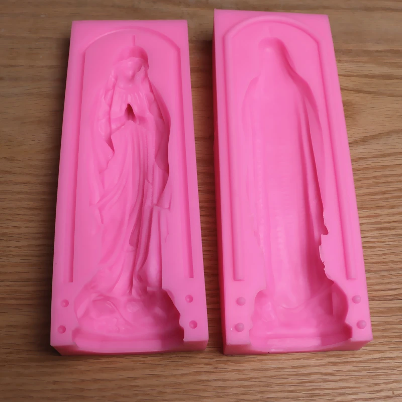 Virgin Goddess sculpture candle mold Scented candle plaster decorations