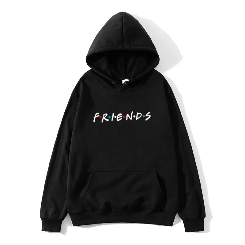 Mens womens Hoodies Friends Letters Printing Pocket Warm Thicken Pullovers Hip Hop Loose Harajuku Solid color sweatshirt Mens womens Hoodies Friends Letters Printing Pocket Warm Thicken Pullovers Hip Hop Loose Harajuku Solid color sweatshirt