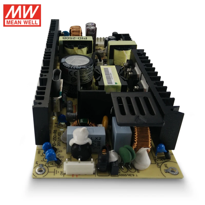 Meanwell PID-250B 250 Вт 24 в 5 В изолированный двойной выход печатной платы источник питания печатной платы 110 В/220 В переменного тока до 24 В 5 в постоянного тока 9.4A 5A открытая рамка