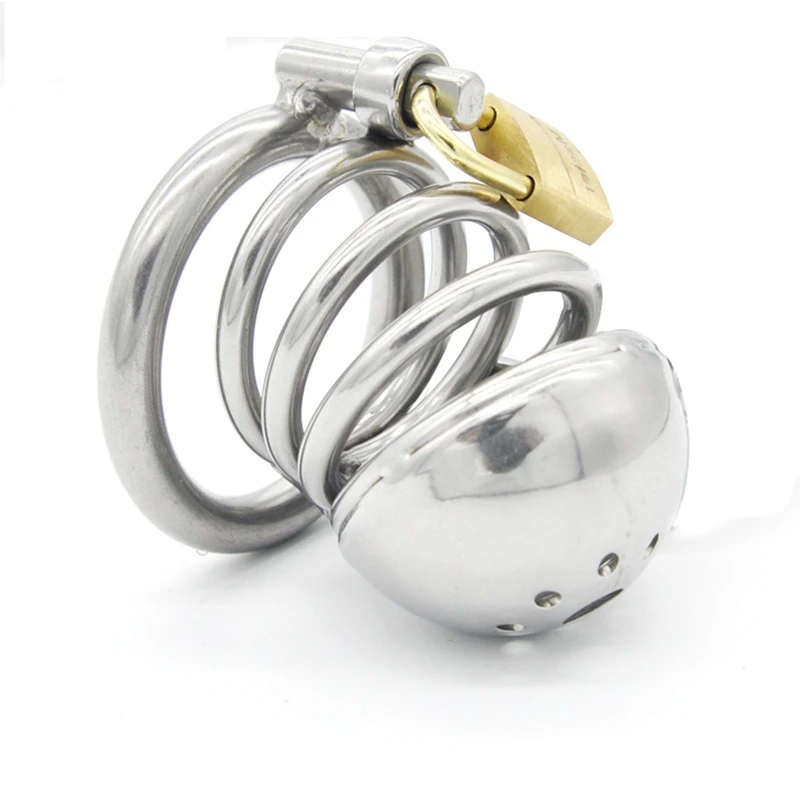 Клетка для пениса из нержавеющей стали Кольца Блокировка мужское устройство