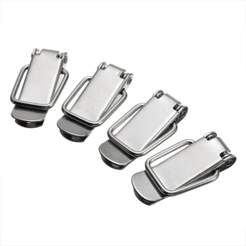 

4PCS Latch Catch Clamp Clip Spring Lock Hasp Box Cabinet Box Locks Latch Catch Toggle Hasps for Door Window Furniture Hardware