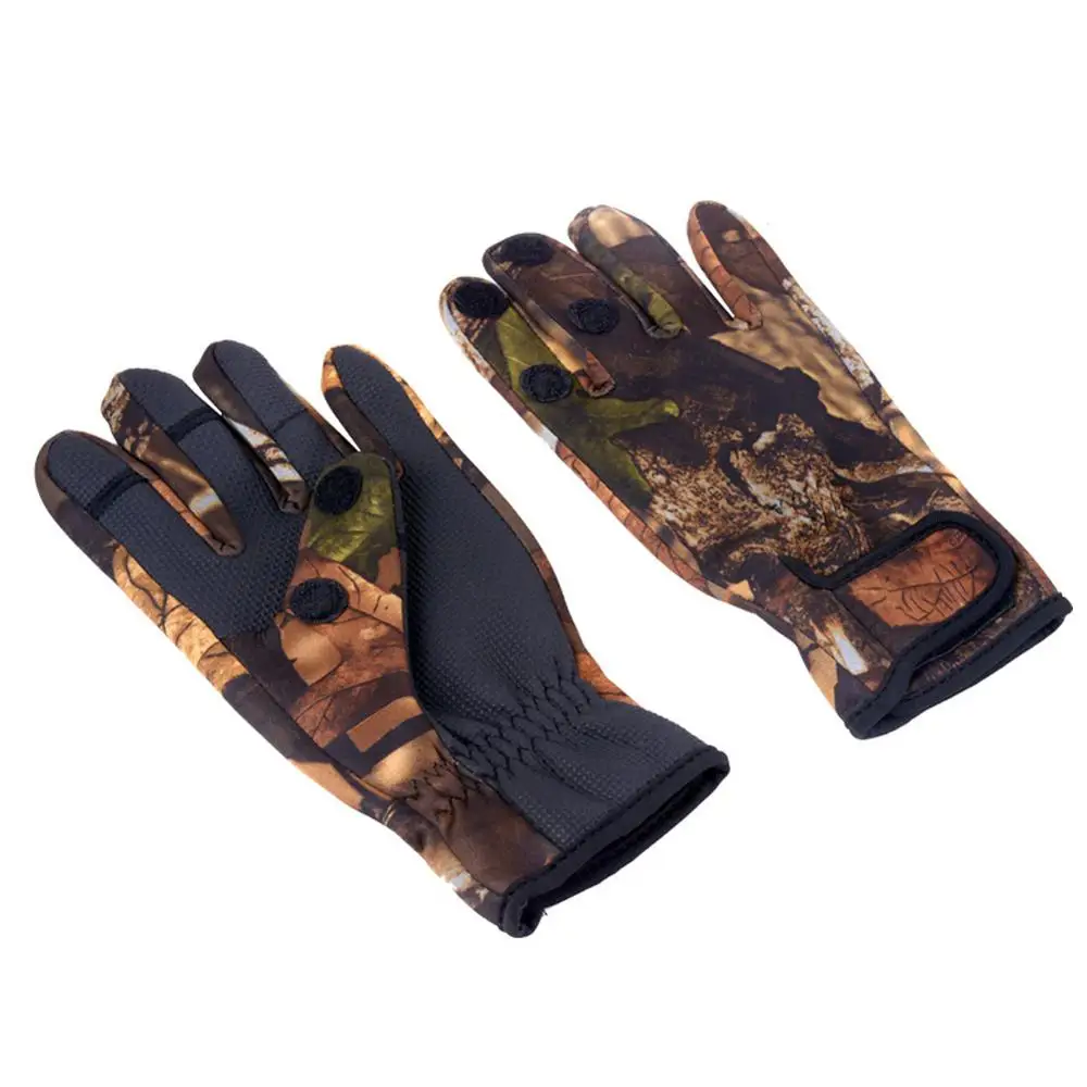 1 пара наружных зимних рыболовных перчаток водонепроницаемые с тремя или двумя пальцами противоскользящая альпинистская перчатка походные перчатки для верховой езды