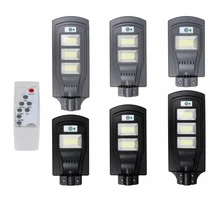 250W 480W 640W LED Solar Lamp Wall Street Light with Remote Controller Radar PIR Motion Sensor Security Lamp Outdoor Garden Yard