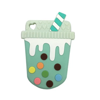 

3Pc Baby Teether Silicone Beads Cup Cute DIY Accessories Nursing Teething Toys BPA Free Food Grade Silicone Teether Gift