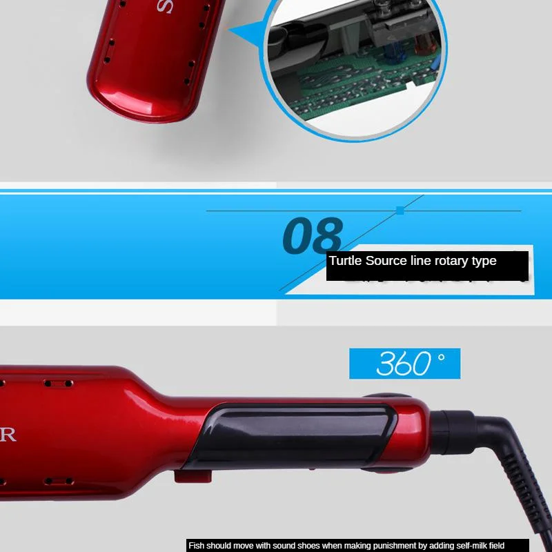 Ceramic Roll Straight Dual Purpose Hair Curler 2-in-1 Negative Ion Hair Crimper Hair Tools